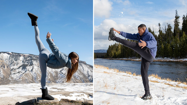 Tawny Janae & Jacy Cunningham's "Alo In the Wild: Yellowstone" Online Video Workouts on ALO Wellness Club