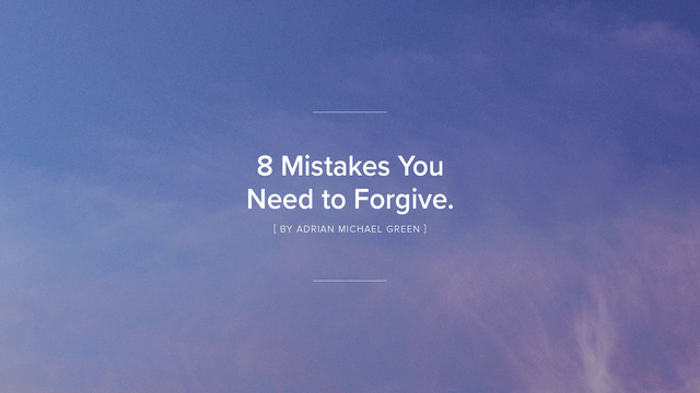 Adrian Michael Green's "8 mistakes you need to forgive." Online Video Workouts on ALO Wellness Club