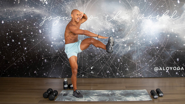 Kupah James's "Bootcamp With Kupah #25" Online Video Workouts on ALO Wellness Club