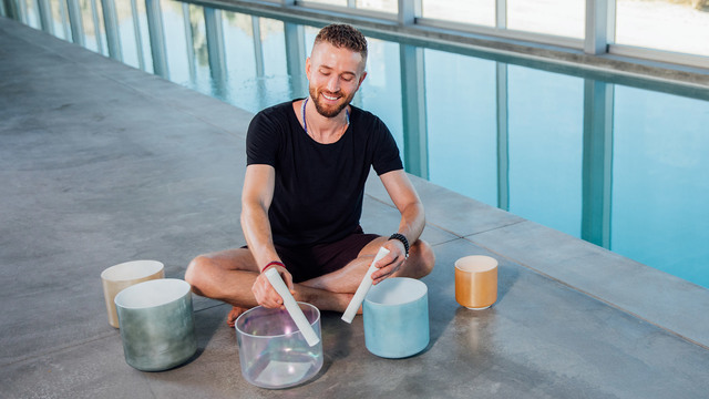 Avery Whitmore's "New Moon Sound Bath" Online Video Workouts on ALO Wellness Club