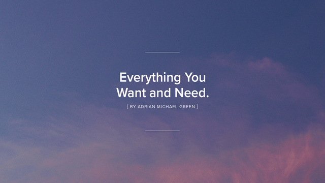Adrian Michael Green's "everything you want and need." Online Video Workouts on ALO Wellness Club