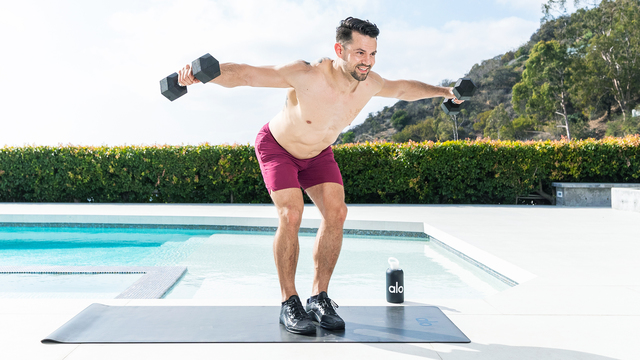 Mathew Forzaglia's "Arms & Back Sculpt" Online Video Workouts on ALO Wellness Club