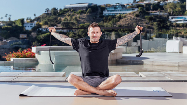 Calvin Corzine's "Slow Shoulder Stretch" Online Video Workouts on ALO Wellness Club